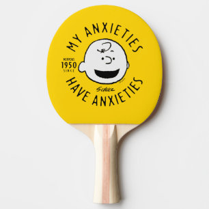 Jordnötter   Charlie Brown Nervous sedan 1950 Pingisracket