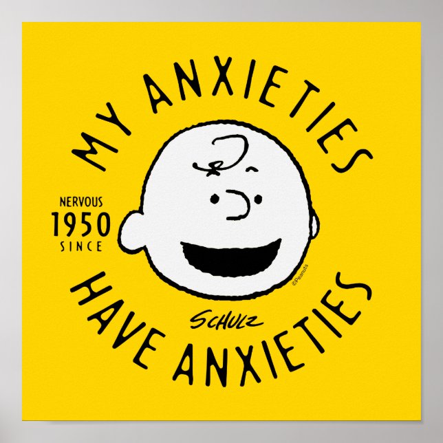 Jordnötter | Charlie Brown Nervous sedan 1950 Poster (Framsidan)