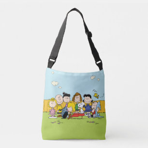 Jordnötter Charlie Brown och Gang Axelväska