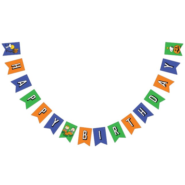 Jordnötter | Charlie Brown och Gang Birthday Bunti Vimplar (Alla)