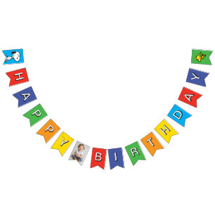 Jordnötter   Charlie Brown och Gang Birthday Vimplar