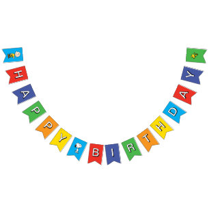 Jordnötter Charlie Brown och Gang Birthday Vimplar