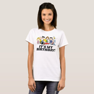 Jordnötter Charlie Brown och Gang Det är min föd T Shirt
