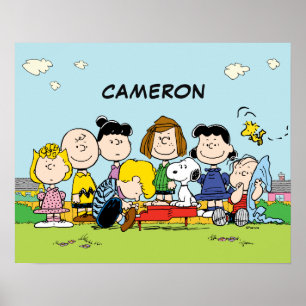 Jordnötter Charlie Brown och Gang Lägg till di Poster