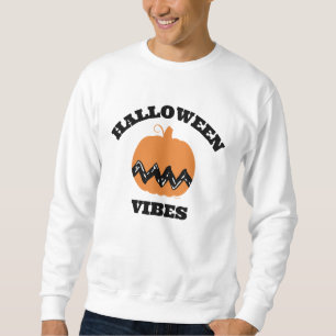 Jordnötter Charlie Brown Orange Pumpkin Lång Ärmad Tröja