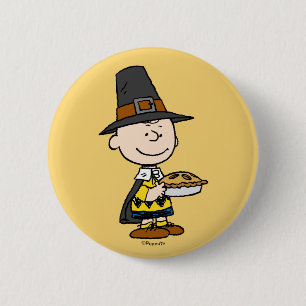 Jordnötter Charlie Brown Pilgrim Knapp