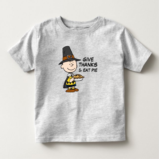 Jordnötter | Charlie Brown Pilgrim T Shirt (Framsida)
