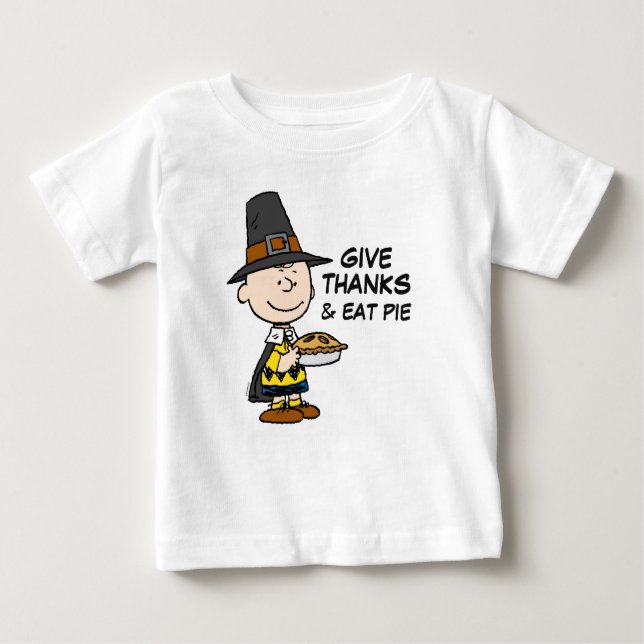 Jordnötter | Charlie Brown Pilgrim T Shirt (Framsida)