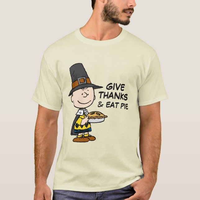 Jordnötter | Charlie Brown Pilgrim T Shirt (Framsida)