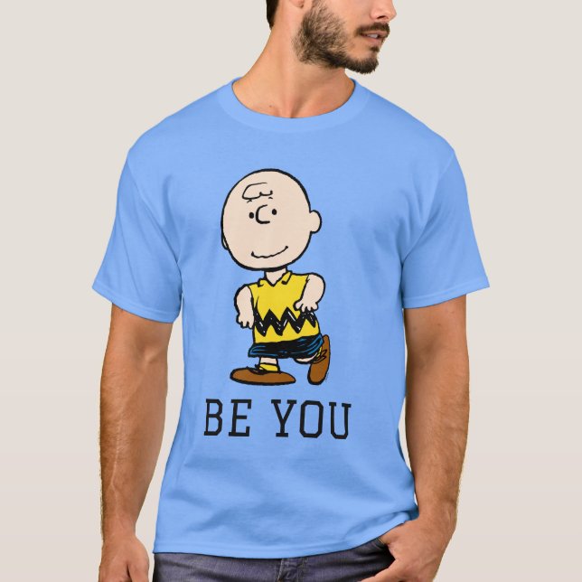 Jordnötter | Charlie Brown Porträtt T Shirt (Framsida)