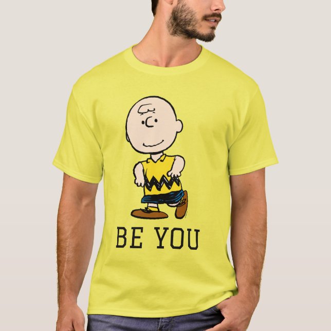 Jordnötter | Charlie Brown Porträtt T Shirt (Framsida)