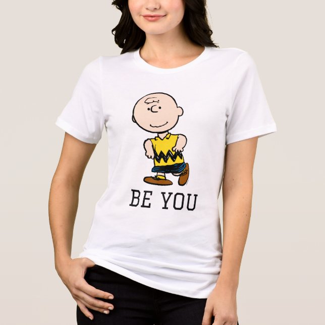 Jordnötter | Charlie Brown Porträtt T Shirt (Framsida)