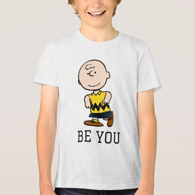 Jordnötter | Charlie Brown Porträtt T Shirt (Framsida)