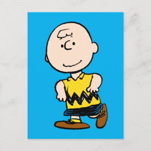 Jordnötter Charlie Brown Porträtt Vykort