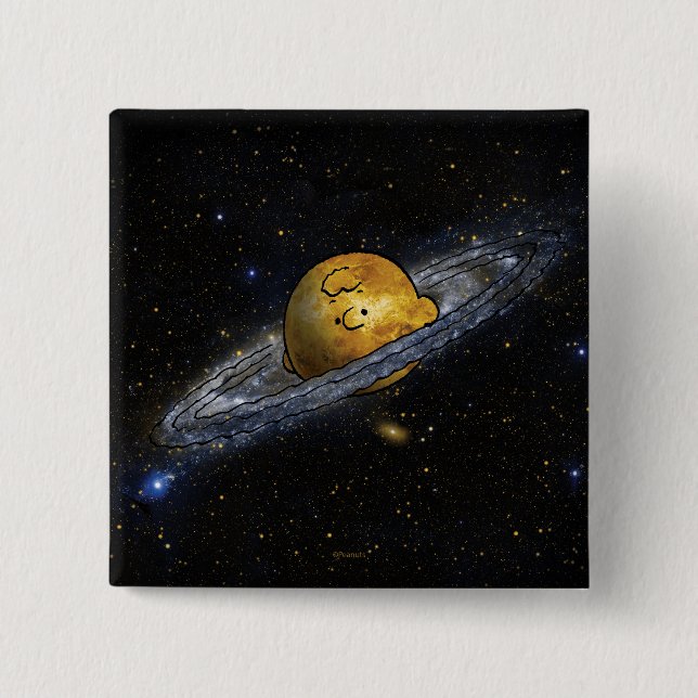 Jordnötter | Charlie Brown rymdout Knapp (Framsida)