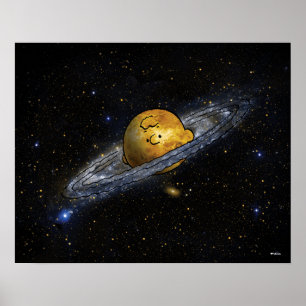 Jordnötter Charlie Brown rymdout Poster