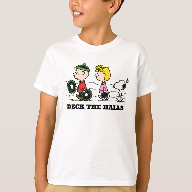 Jordnötter | Charlie Brown, Sally & Snoopy T Shirt (Framsida)