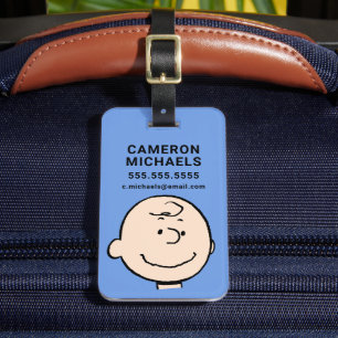 Jordnötter Charlie Brown Smile Bagagebricka