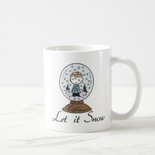 Jordnötter Charlie Brown Snö Globe Kaffemugg