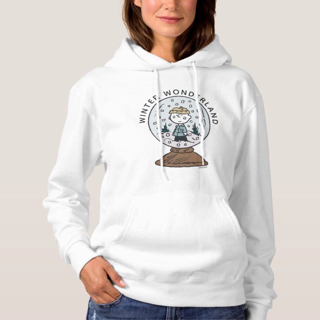 Jordnötter | Charlie Brown Snö Globe T Shirt (Framsida)