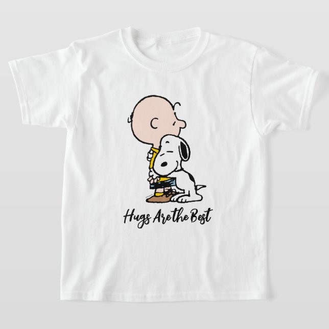 Jordnötter | Charlie Brown & Snoopy Hug T Shirt (Laydown)