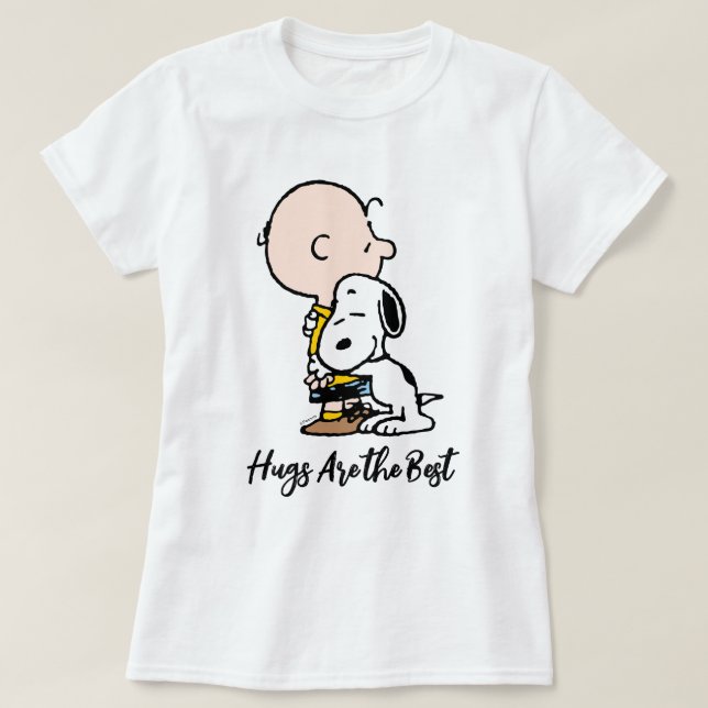 Jordnötter | Charlie Brown & Snoopy Hug T Shirt (Design framsida)