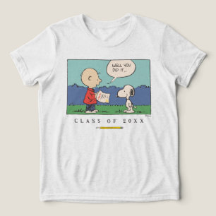 Jordnötter Charlie Brown Snoopy Ja, du klarade det T Shirt