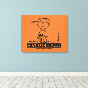 Jordnötter Charlie Brown Spela Boll Canvastryck
