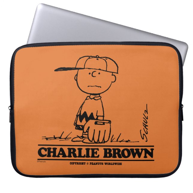 Jordnötter | Charlie Brown Spela Boll Laptop Fodral (Framsidan)