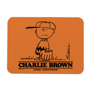Jordnötter Charlie Brown Spela Boll Magnet