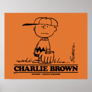 Jordnötter Charlie Brown Spela Boll Poster