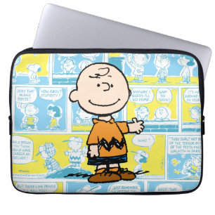 Jordnötter Charlie Brown Tecknad Mönster Laptop Fodral