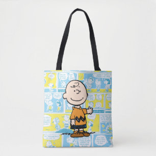 Jordnötter Charlie Brown Tecknad Mönster Tygkasse