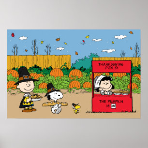Jordnötter   Charlie Brown Thanksgiving Poster