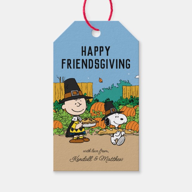 Jordnötter | Charlie Brown-Thanksgivingen Lägg til Presentetikett (Framsidan)