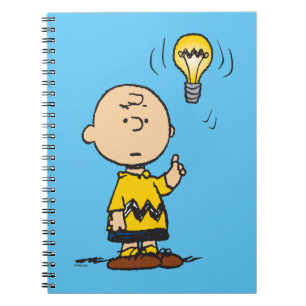 Jordnötter   Charlie Browns Light Bulb Idea Anteckningsbok