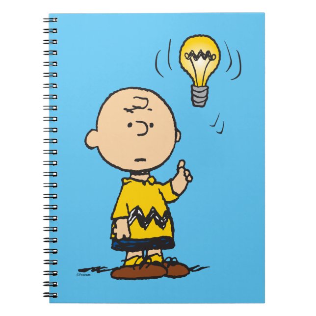 Jordnötter | Charlie Browns Light Bulb Idea Anteckningsbok (Framsidan)