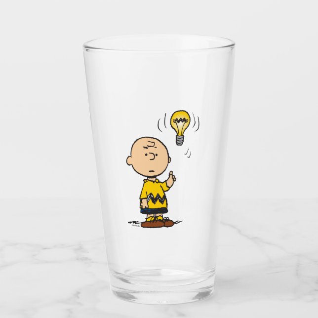 Jordnötter | Charlie Browns Light Bulb Idea Glaskopp (Framsida)