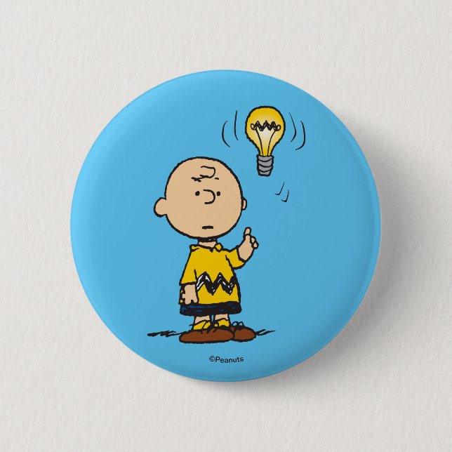 Jordnötter | Charlie Browns Light Bulb Idea Knapp (Framsida)