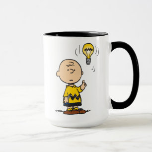 Jordnötter Charlie Browns Light Bulb Idea Mugg
