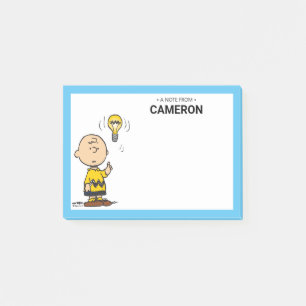 Jordnötter Charlie Browns Light Bulb Idea Post-it Block