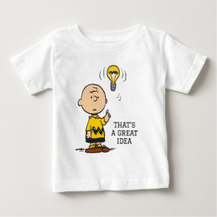 Jordnötter Charlie Browns Light Bulb Idea T Shirt