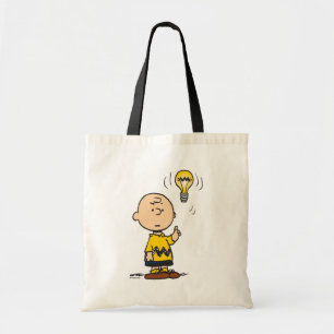 Jordnötter Charlie Browns Light Bulb Idea Tygkasse