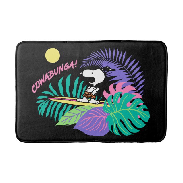 Jordnötter | Cowabunga Snoopy Badrumsmatta (Framsidan)