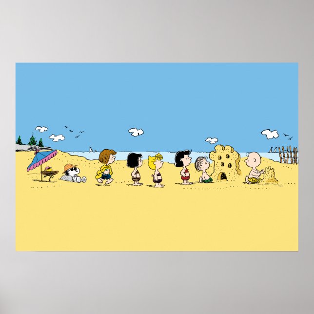 Jordnötter | Dag på stranden Poster (Framsidan)