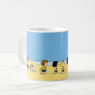 Jordnötter Dag vid stranden Kaffemugg