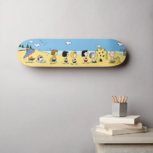 Jordnötter Dag vid stranden Mini Skateboard Bräda 18,5 Cm