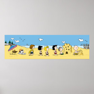 Jordnötter Dag vid stranden Poster