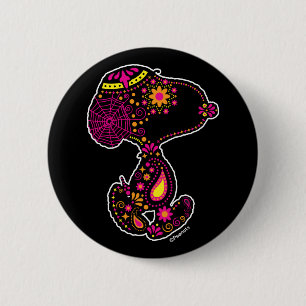 Jordnötter Dekorerad dag i Hund Knapp