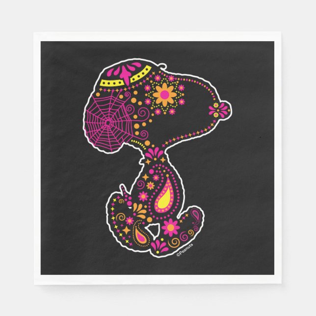 Jordnötter | Dekorerad dag i Hund Pappersservett (Framsidan)